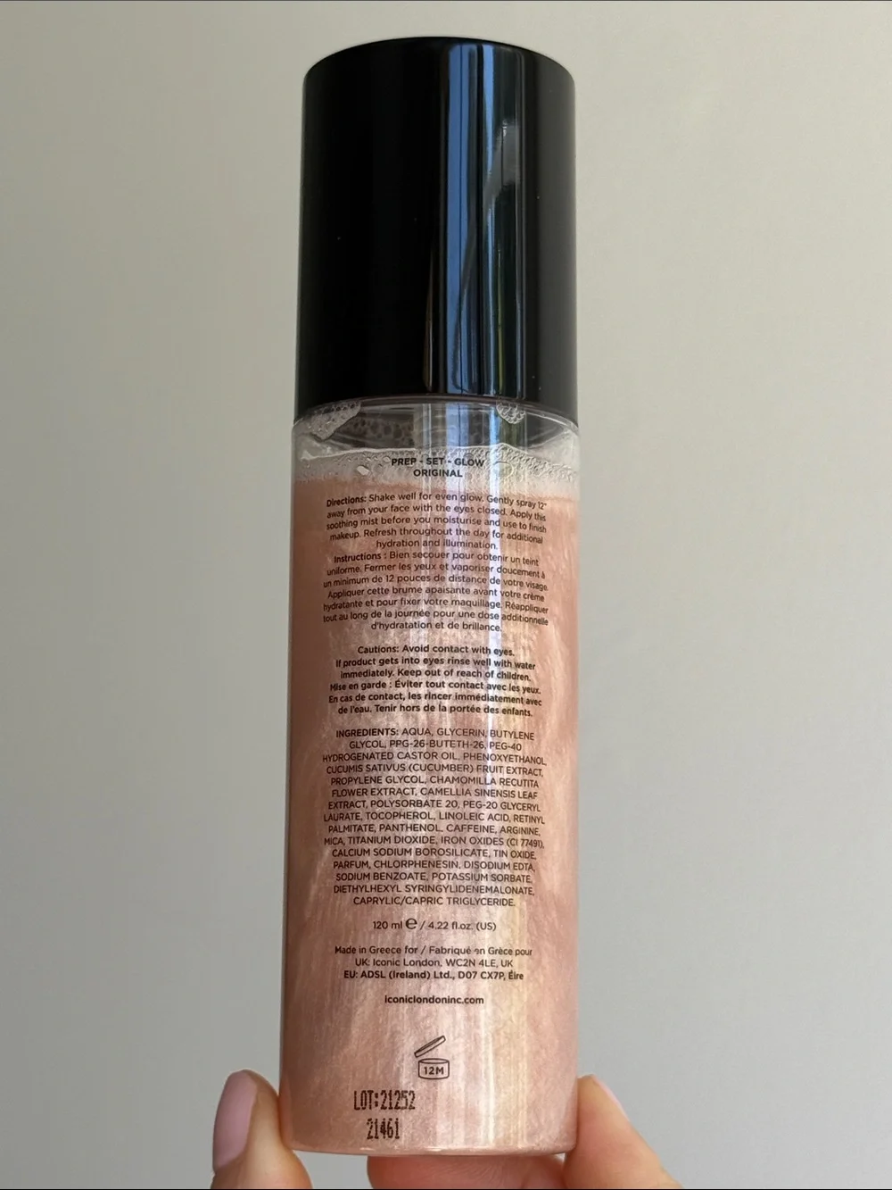 Iconic London Prep-Set-Glow Setting Spray